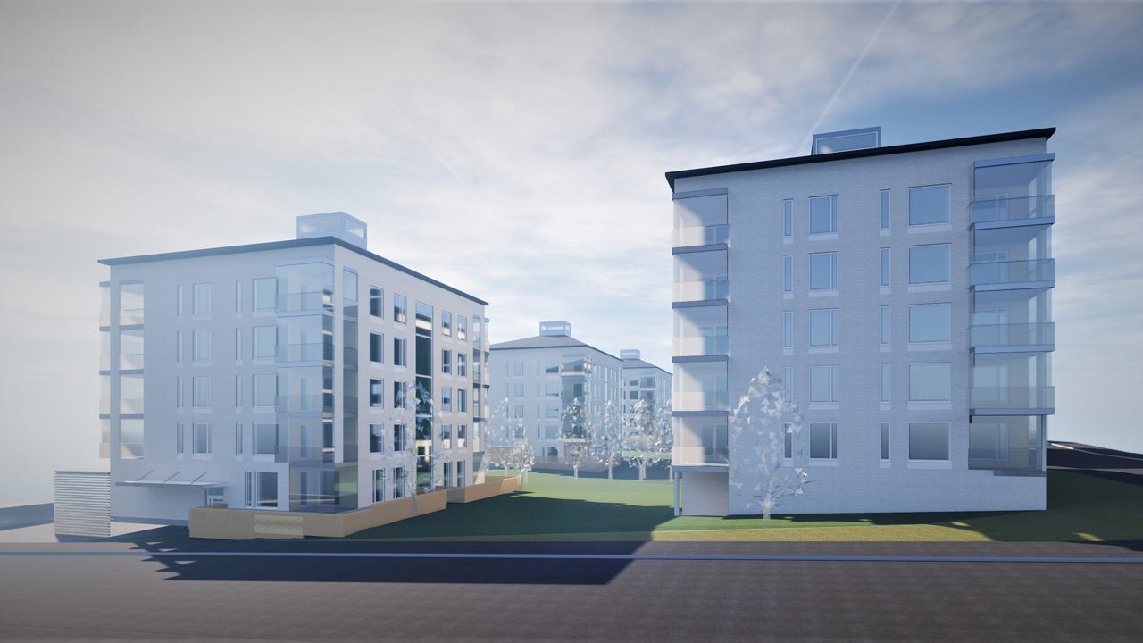 Opistokuja 1, Completed project, master plan, 9500 square meters of floor area, Porvoo